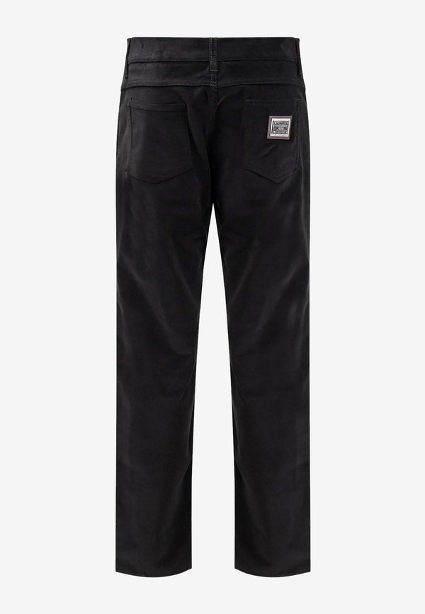 Dolce & Gabbana Straight-Leg Corduroy Pants Black GYJCCTGJ589N0000_Black_29839147