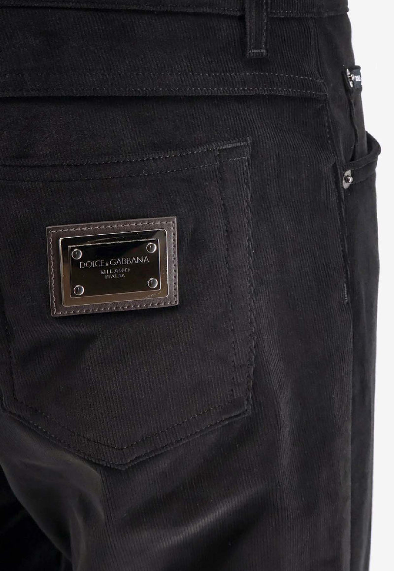 Dolce & Gabbana Straight-Leg Corduroy Pants Black GYJCCTGJ589N0000_Black_29839147