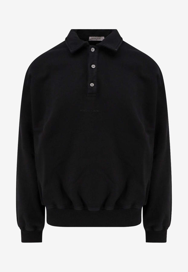 Ih Nom Uh Nit Long-Sleeved Polo T-shirt Black NUW25207009_Black_35066002
