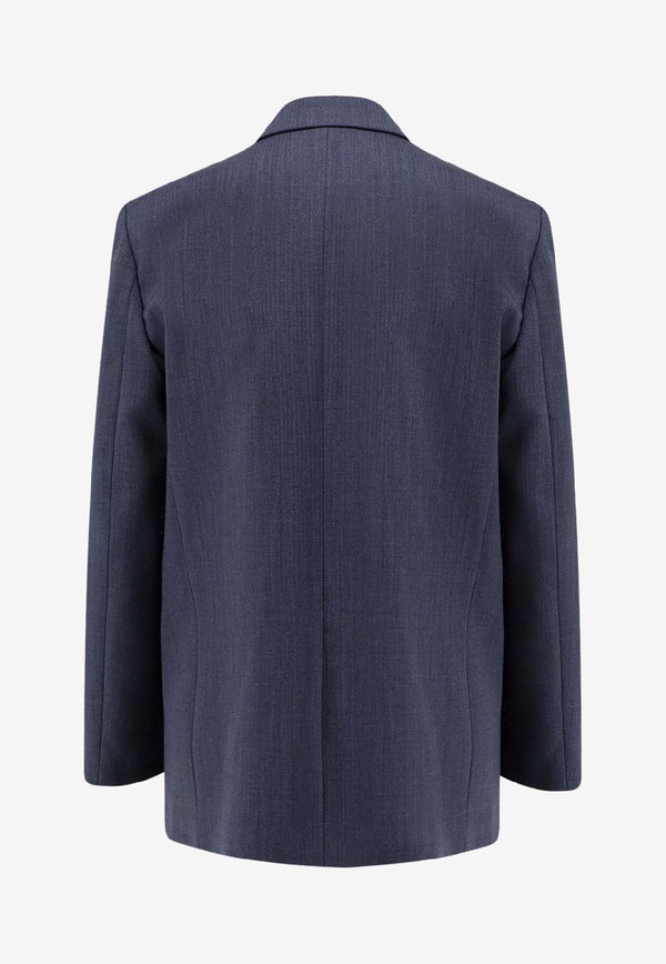 PINKO New Guinea Double-Breasted Wool Blazer Blue 105617A2SNG07_Blue_29840799