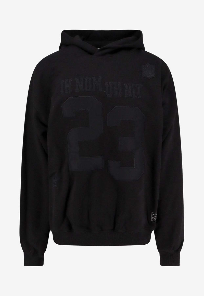 Ih Nom Uh Nit 23 Patch Hooded Sweatshirt Black NUW25213999_Blackblack_35065845