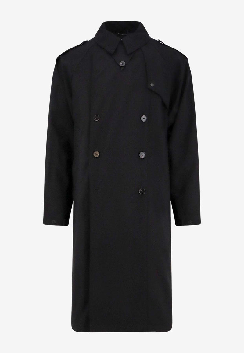 Paltò Luca Double-Breasted Buttoned Coat Black B51PXLUCADSUNER_Black_35065772
