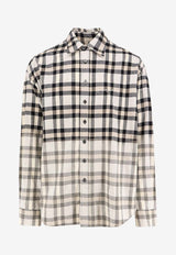 Ih Nom Uh Nit Plaid Check Long-Sleeved Degrade Shirt Multicolor NUW25219520_Blackwhite_35066046