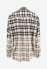 Ih Nom Uh Nit Plaid Check Long-Sleeved Degrade Shirt Multicolor NUW25219520_Blackwhite_35066046