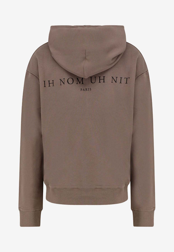 Ih Nom Uh Nit CWY Mask Print Hooded Sweatshirt Gray NUW25227C48_FOG_35065822