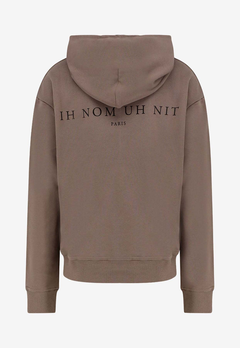 Ih Nom Uh Nit CWY Mask Print Hooded Sweatshirt Gray NUW25227C48_FOG_35065822