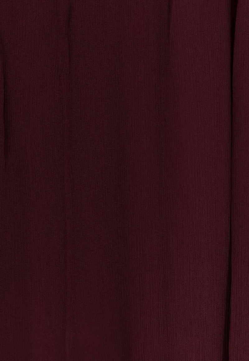 Staud Esther V-neck Mini Dress Bordeaux R25F2240CFSYR_Sirah_35065881