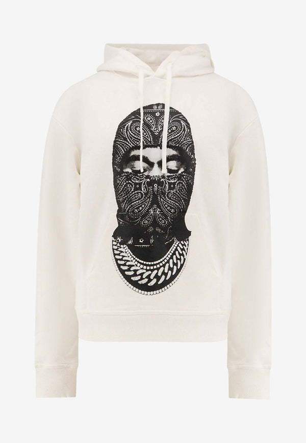 Ih Nom Uh Nit Paisley Print Mask Hooded Sweatshirt White NUW25233081_OFFWHITE_35065920