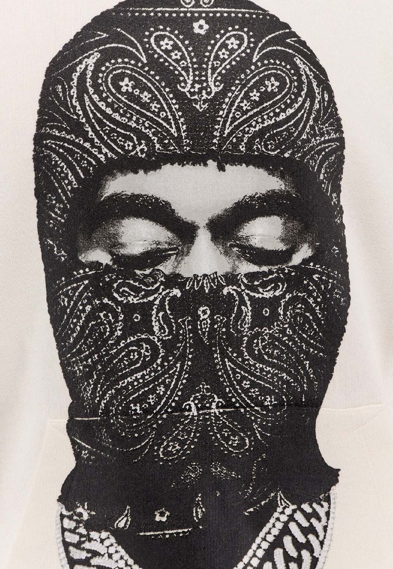 Ih Nom Uh Nit Paisley Print Mask Hooded Sweatshirt White NUW25233081_OFFWHITE_35065920
