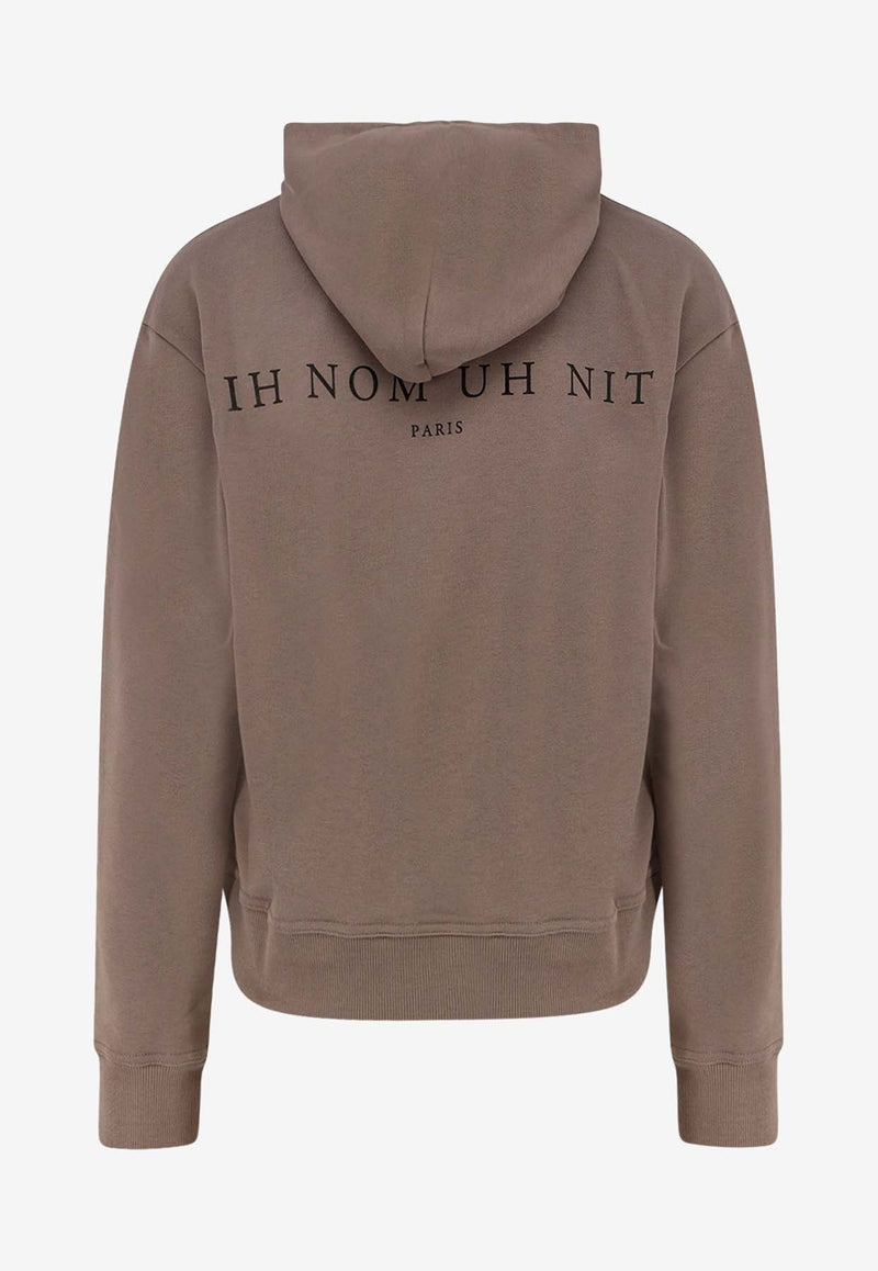 Ih Nom Uh Nit Paisley Print Mask Hooded Sweatshirt Gray NUW25233C48_FOG_35065904