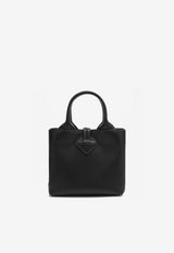 Longchamp XS Le Roseau Leather Top Handle Bag Black 10278HGC/R_LONG-001