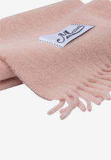 Alpaca-Blend Ribbed Scarf