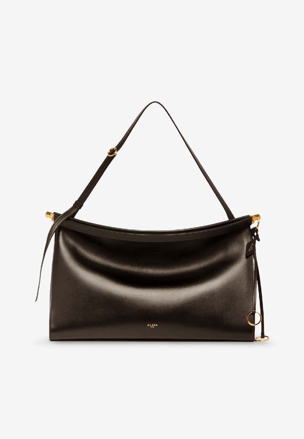 Alaïa Large Le Click East West Shoulder Bag Brown AA1S01441CA332730_MARRON FONCE_40005470