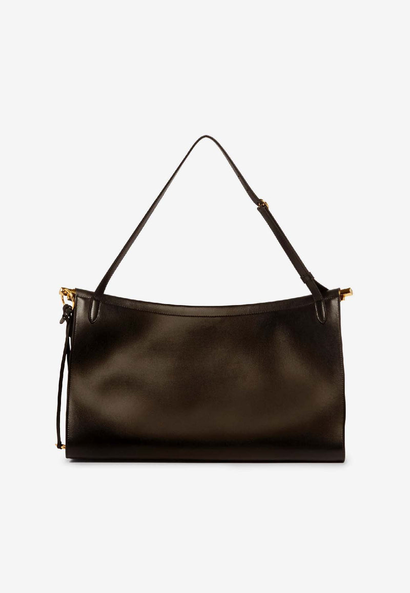 Alaïa Large Le Click East West Shoulder Bag Brown AA1S01441CA332730_MARRON FONCE_40005470