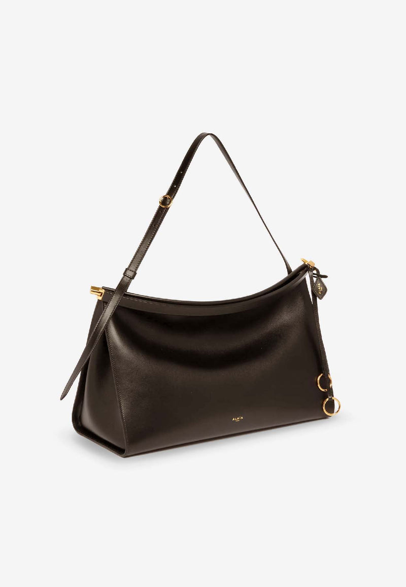 Alaïa Large Le Click East West Shoulder Bag Brown AA1S01441CA332730_MARRON FONCE_40005470