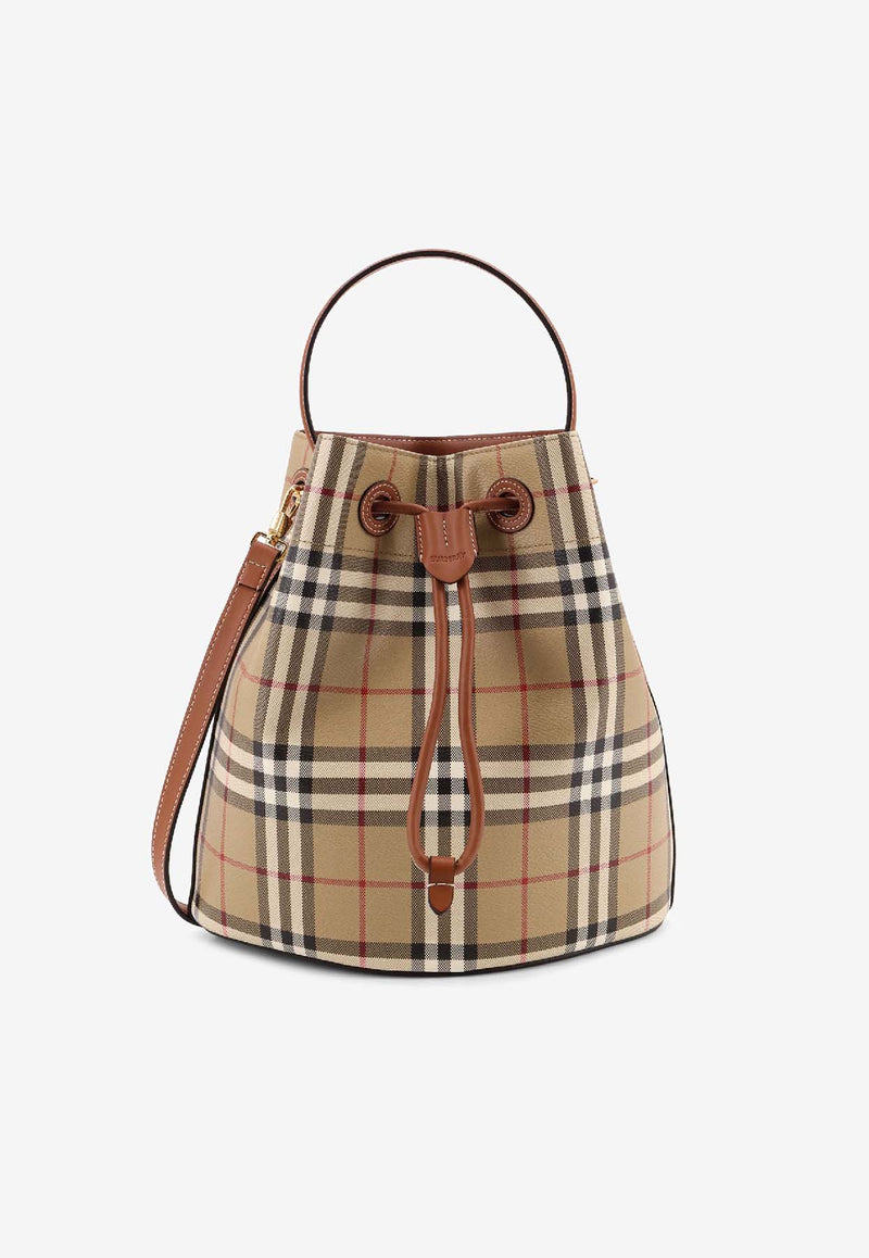 Burberry Vintage Check Bucket Bag Beige 8109795A9534_Vntg chk briar brown_40028372