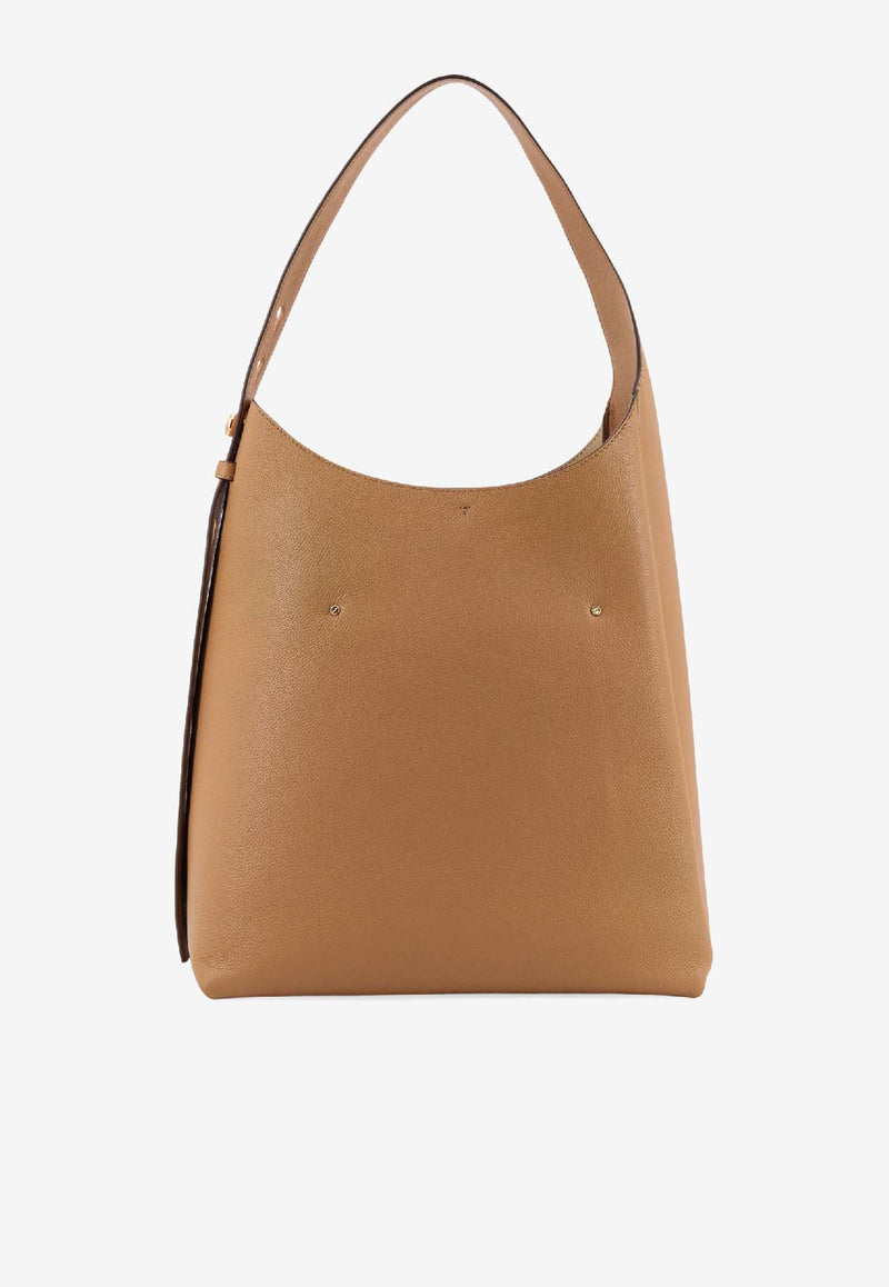 Tory Burch Romy Grained Leather Hobo Bag Brown 170964227_TIRAMISU_40028369