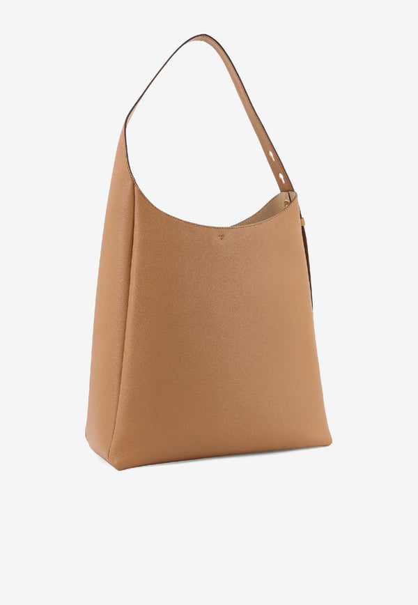 Tory Burch Romy Grained Leather Hobo Bag Brown 170964227_TIRAMISU_40028369