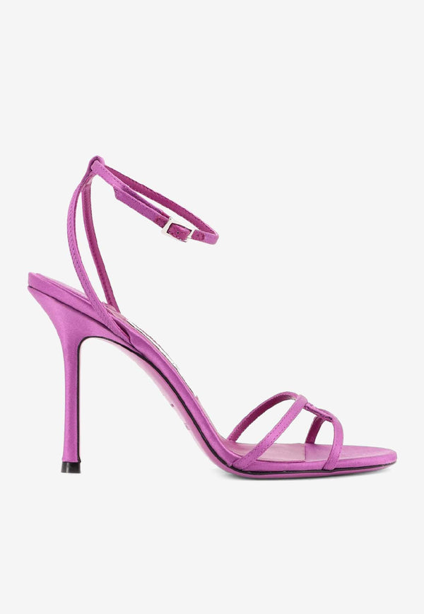Jimmy Choo Leo 100 Satin Sandals Purple 1998LEO100SATVIOLETORCHID_VIOLETORCHID_40005144