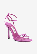 Jimmy Choo Leo 100 Satin Sandals Purple 1998LEO100SATVIOLETORCHID_VIOLETORCHID_40005144