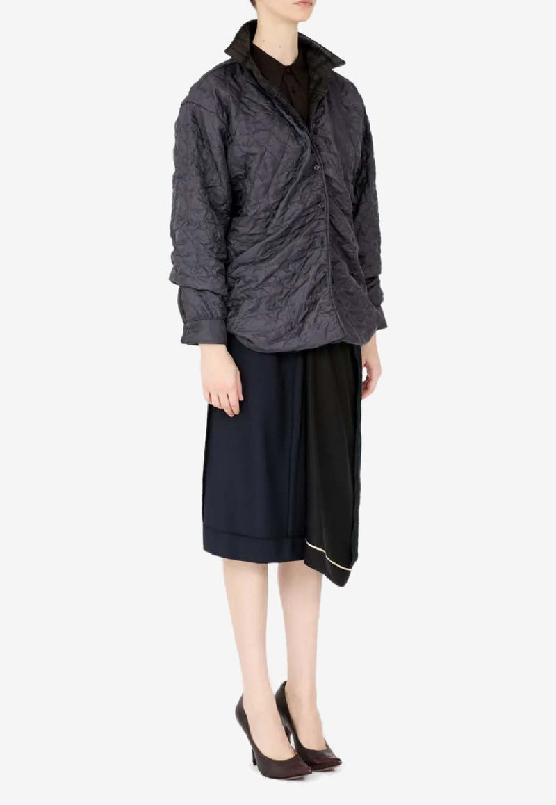 MM6 Maison Margiela Quilted Long-Sleeved Shirt Gray S51DT0024MTN117_860