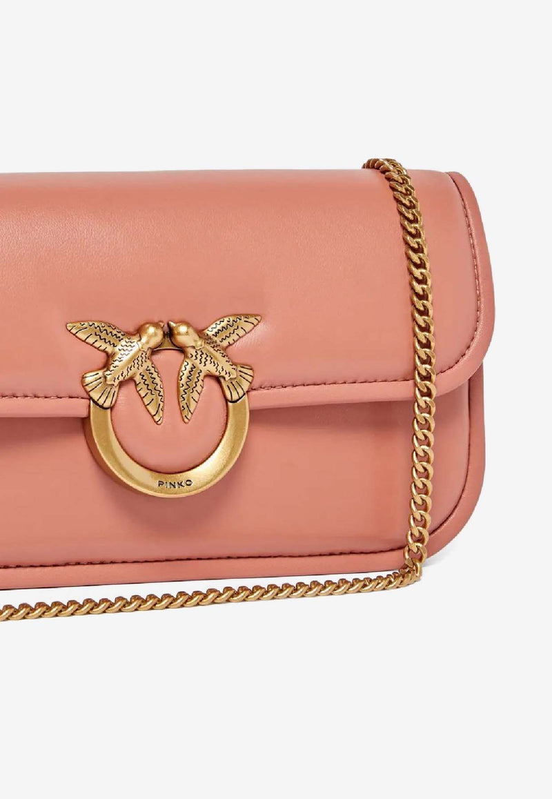 PINKO Small Love Birds Shoulder Bag Pink 105083A26L_L21Q