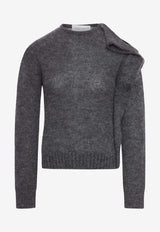 Niccolò Pasqualetti Nota Ruffled Sweater Gray NP08K013KMPY_DG