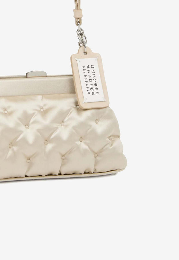 MM6 Maison Margiela Small Glam Slam Satin Shoulder Bag Ivory SB2WD0093P8573_T2354