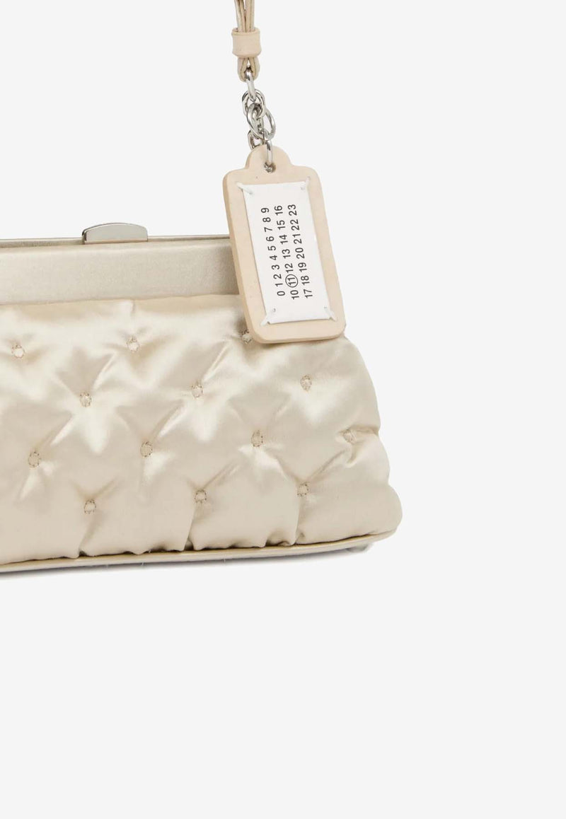 MM6 Maison Margiela Small Glam Slam Satin Shoulder Bag Ivory SB2WD0093P8573_T2354