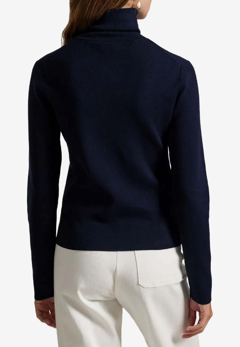Ralph Lauren POLO Print Turtleneck Sweater Navy 211972136001