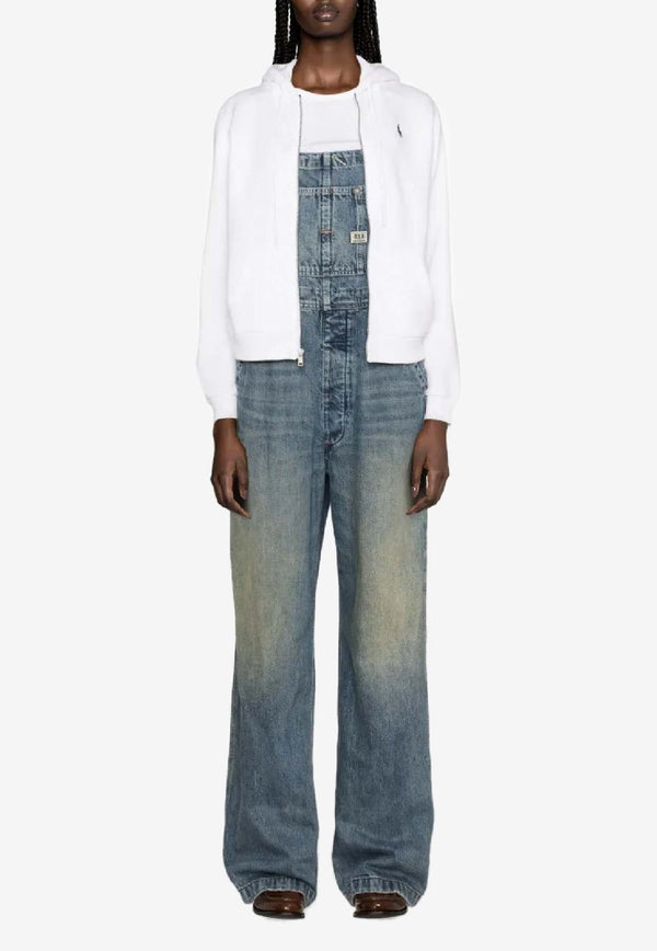 Ralph Lauren Pony Embroidered Zip-Up Sweatshirt White 211943008001