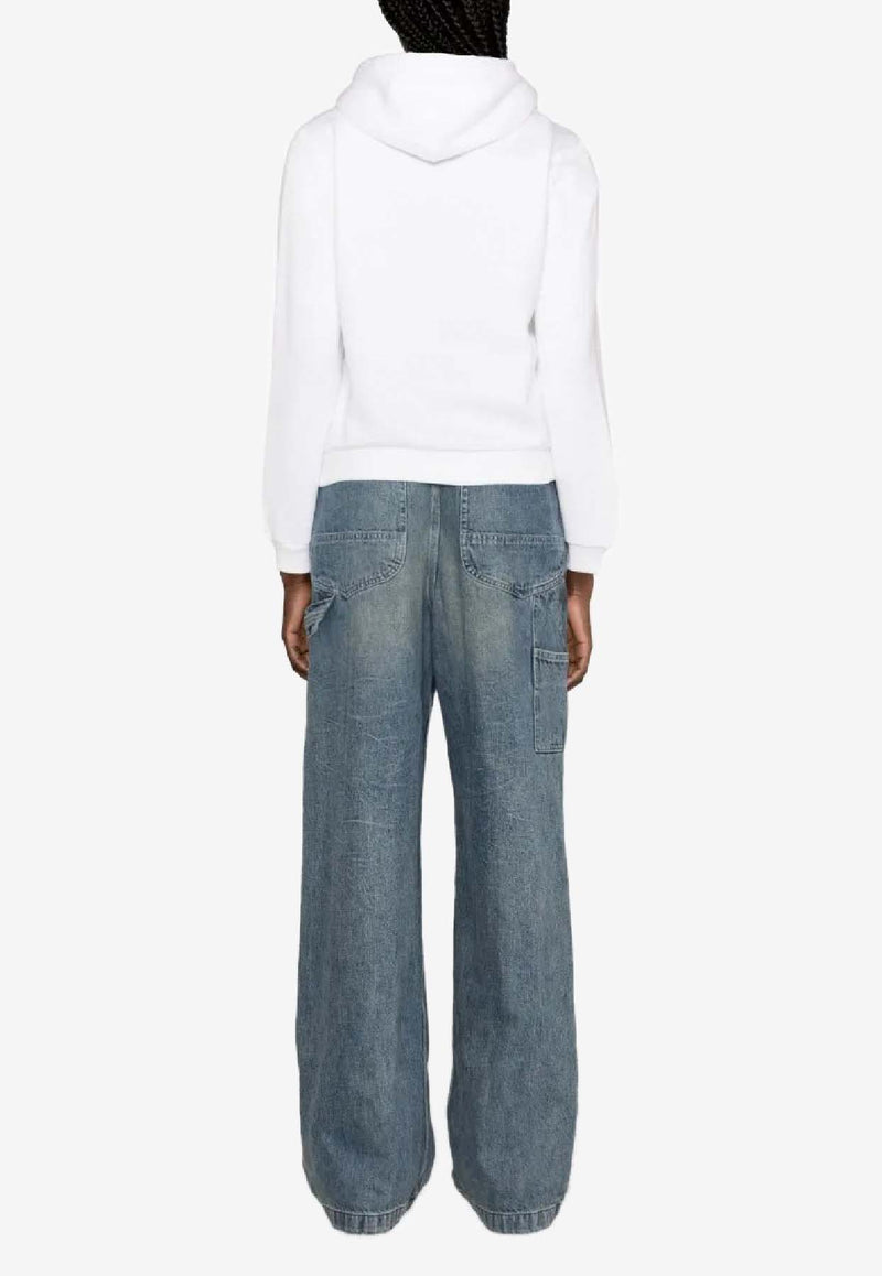 Ralph Lauren Pony Embroidered Zip-Up Sweatshirt White 211943008001