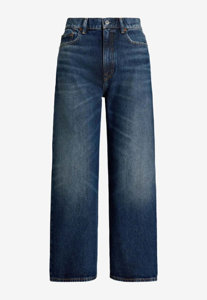 Ralph Lauren Essential Wide-Leg Jeans Blue 211969378001