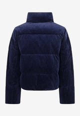 Ralph Lauren Corduroy Quilted Puffer Jacket Navy 211971178003