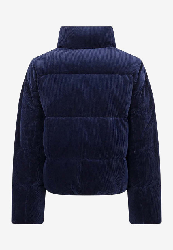 Ralph Lauren Corduroy Quilted Puffer Jacket Navy 211971178003