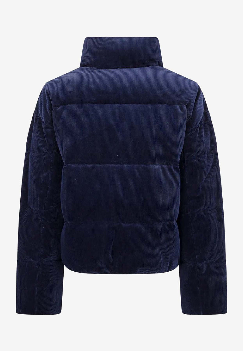 Ralph Lauren Corduroy Quilted Puffer Jacket Navy 211971178003