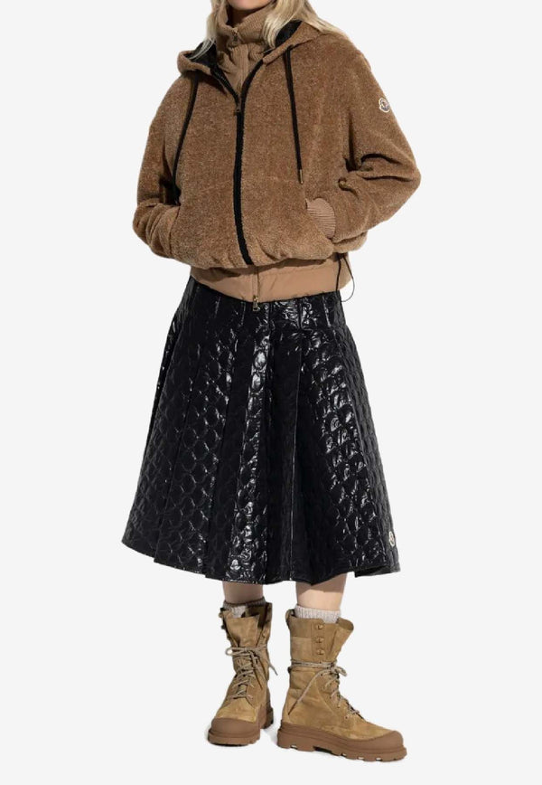 Moncler Zip-Up Fleece Jacket Brown K20938G0001689AOF_P29