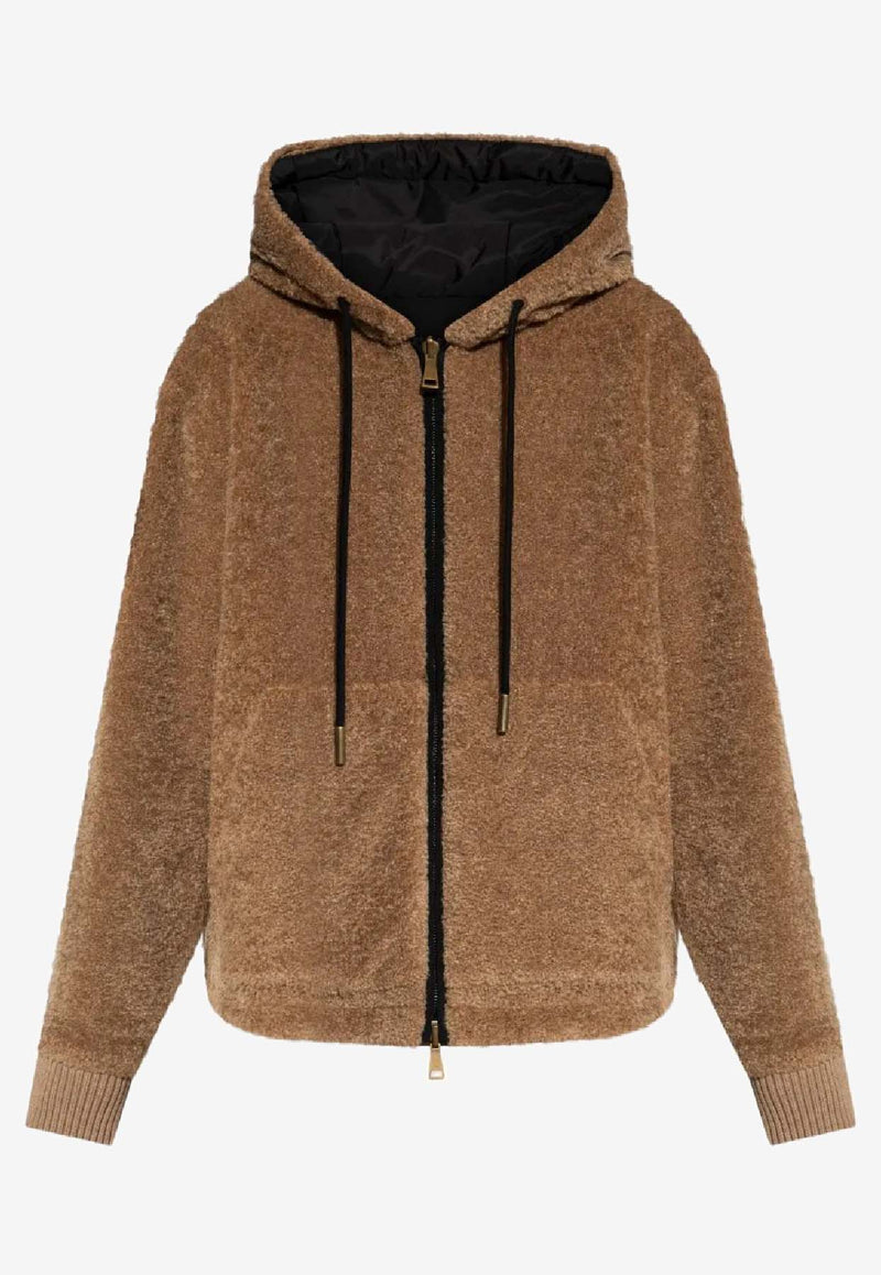 Moncler Zip-Up Fleece Jacket Brown K20938G0001689AOF_P29
