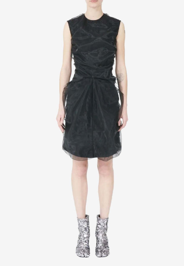 MM6 Maison Margiela Ruffled Mini Dress Black S29DD0049M35537_900