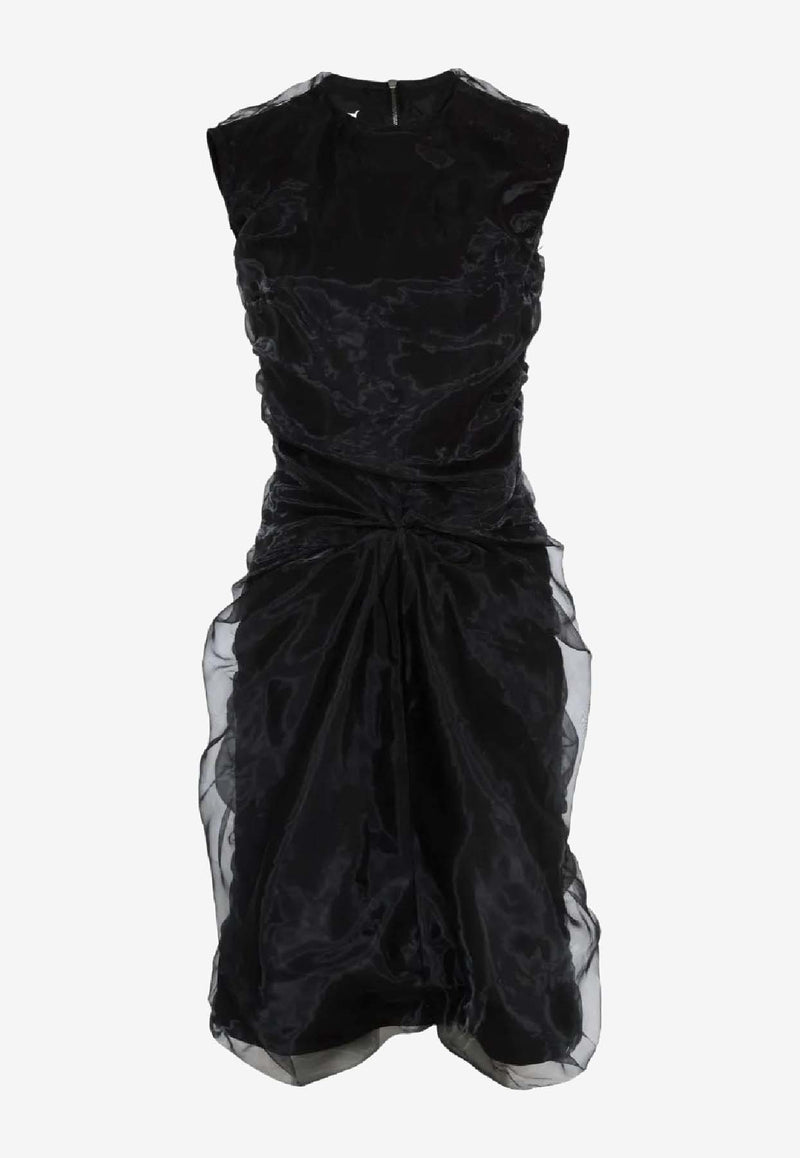 MM6 Maison Margiela Ruffled Mini Dress Black S29DD0049M35537_900