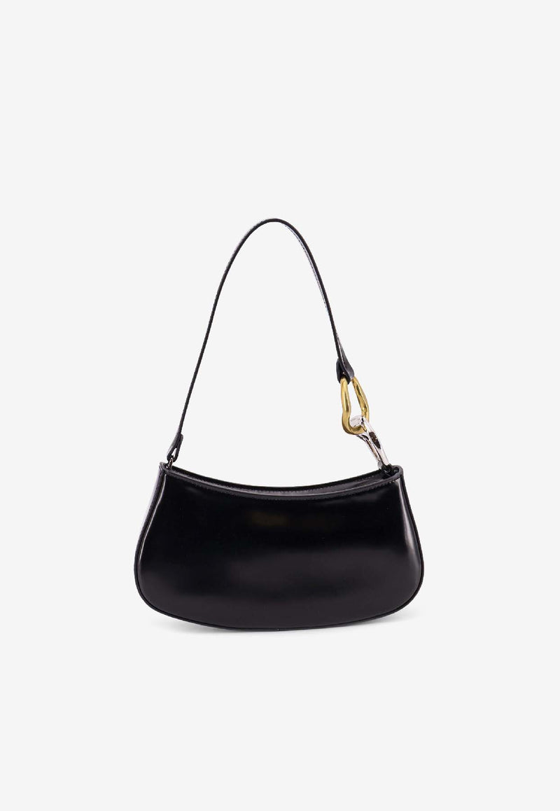 Staud Ollie Leather Shoulder Bag Black H25F6010POBLACK_Black_35066054