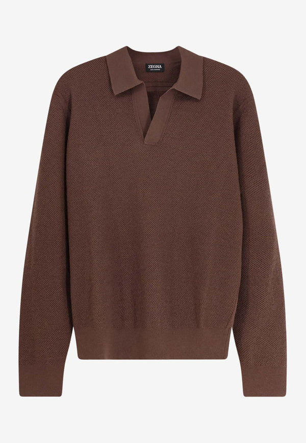 ZEGNA Oasi Polo Sweater Brown UGK93A2131M06_Nera_29842151