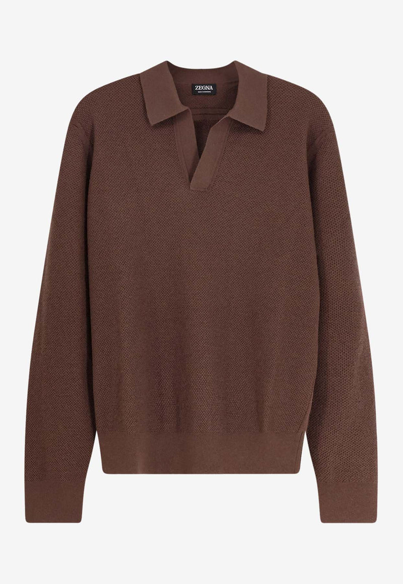 ZEGNA Oasi Polo Sweater Brown UGK93A2131M06_Nera_29842151