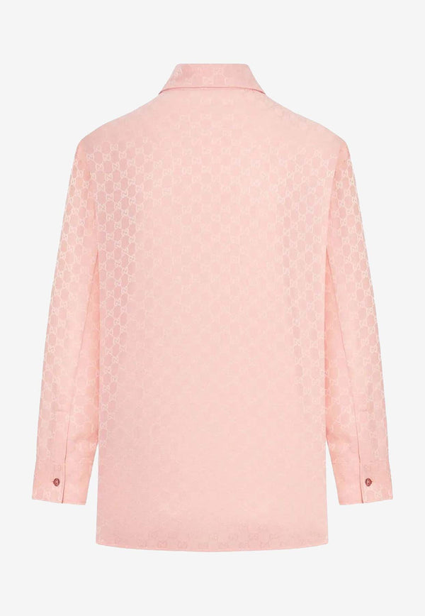 Gucci GG Silk Jacquard Shirt Pink 849973Z7AZH5136_FAIRY BLOSSOM_29851833