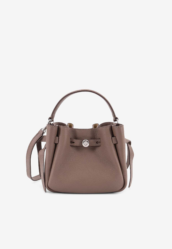 Tory Burch Mini Romy Leather Crossbody Bag Gray 179988250_Wild Mushroom_40005358