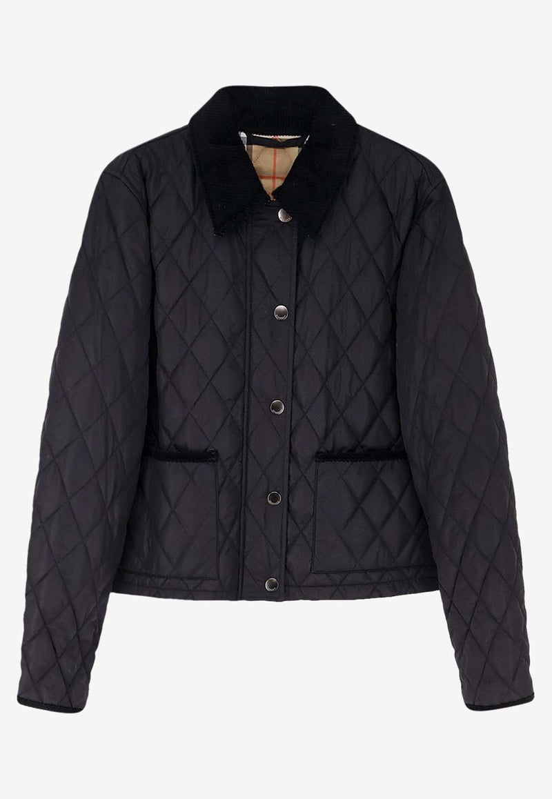 Burberry Quilted Padded Jacket Black 8107465C1900_BLACK/SAND IP CHECK_40017432