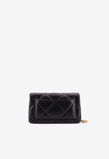 Tory Burch Kira Quilted Leather Chain Clutch Black 158624001_Black_40005400