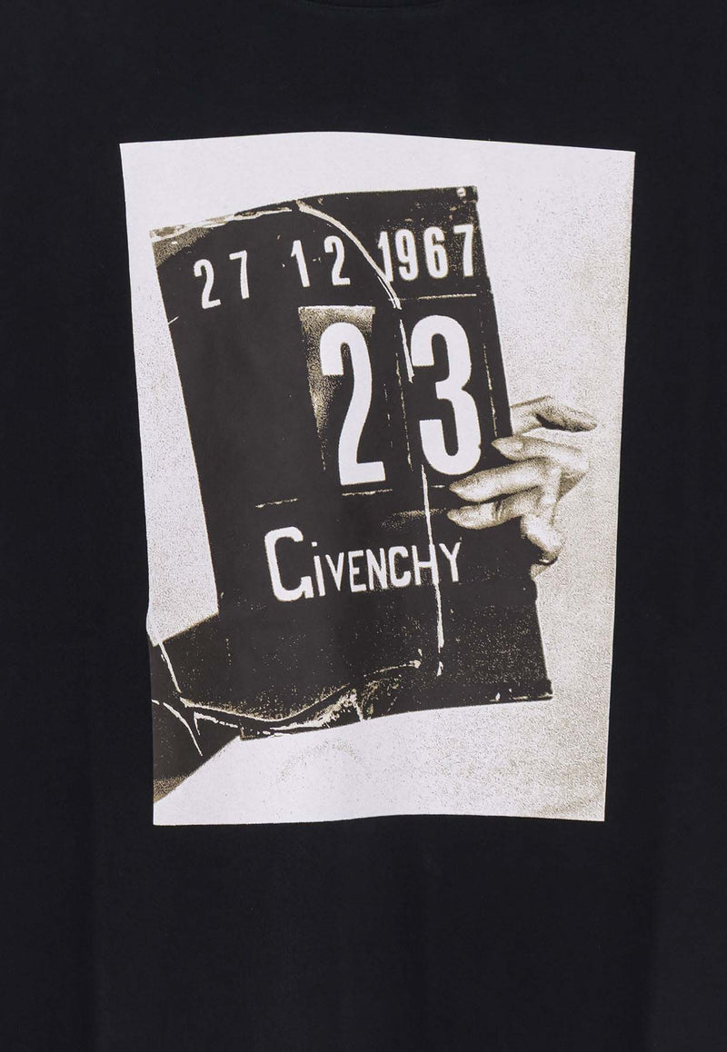 Givenchy Graphic Print T-shirt Black BM71NK3YSL001_Black_40017430