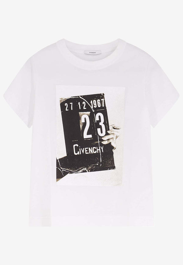 Givenchy Graphic Print T-shirt White BW70FJP7A4100_White_40017692