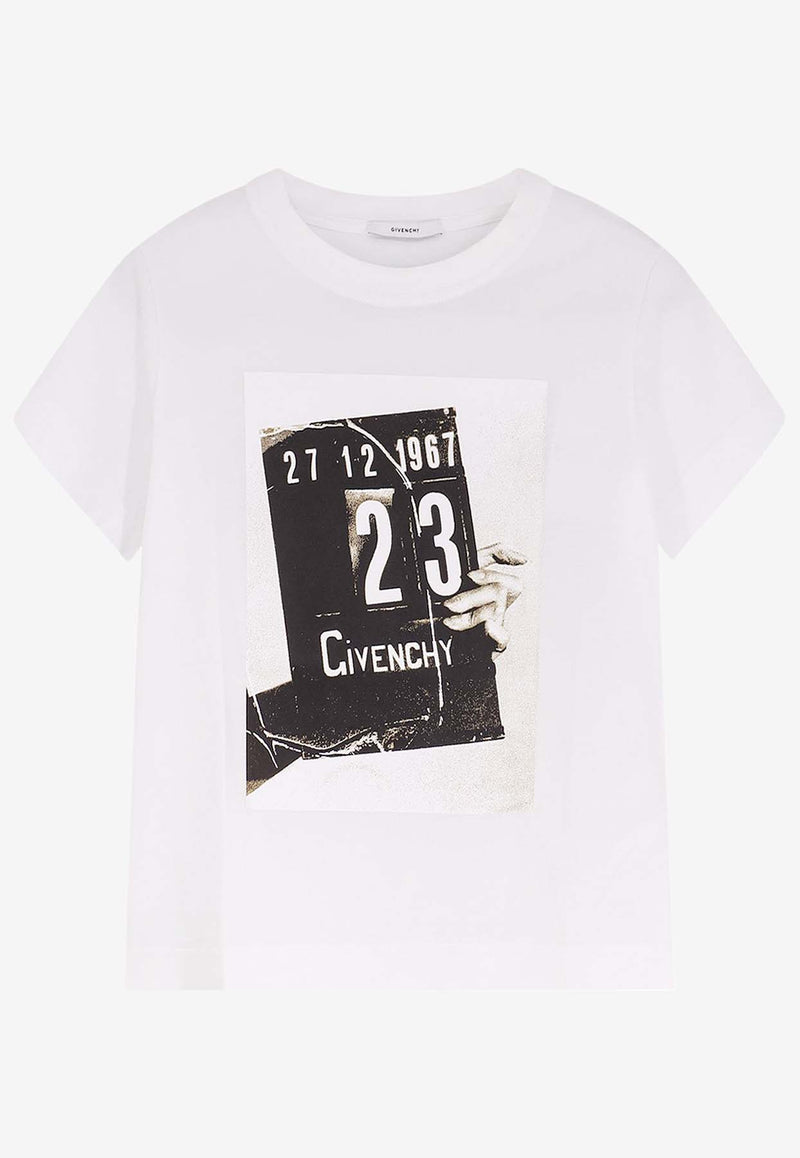 Givenchy Graphic Print T-shirt White BW70FJP7A4100_White_40017692